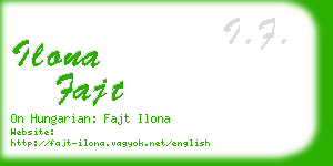 ilona fajt business card